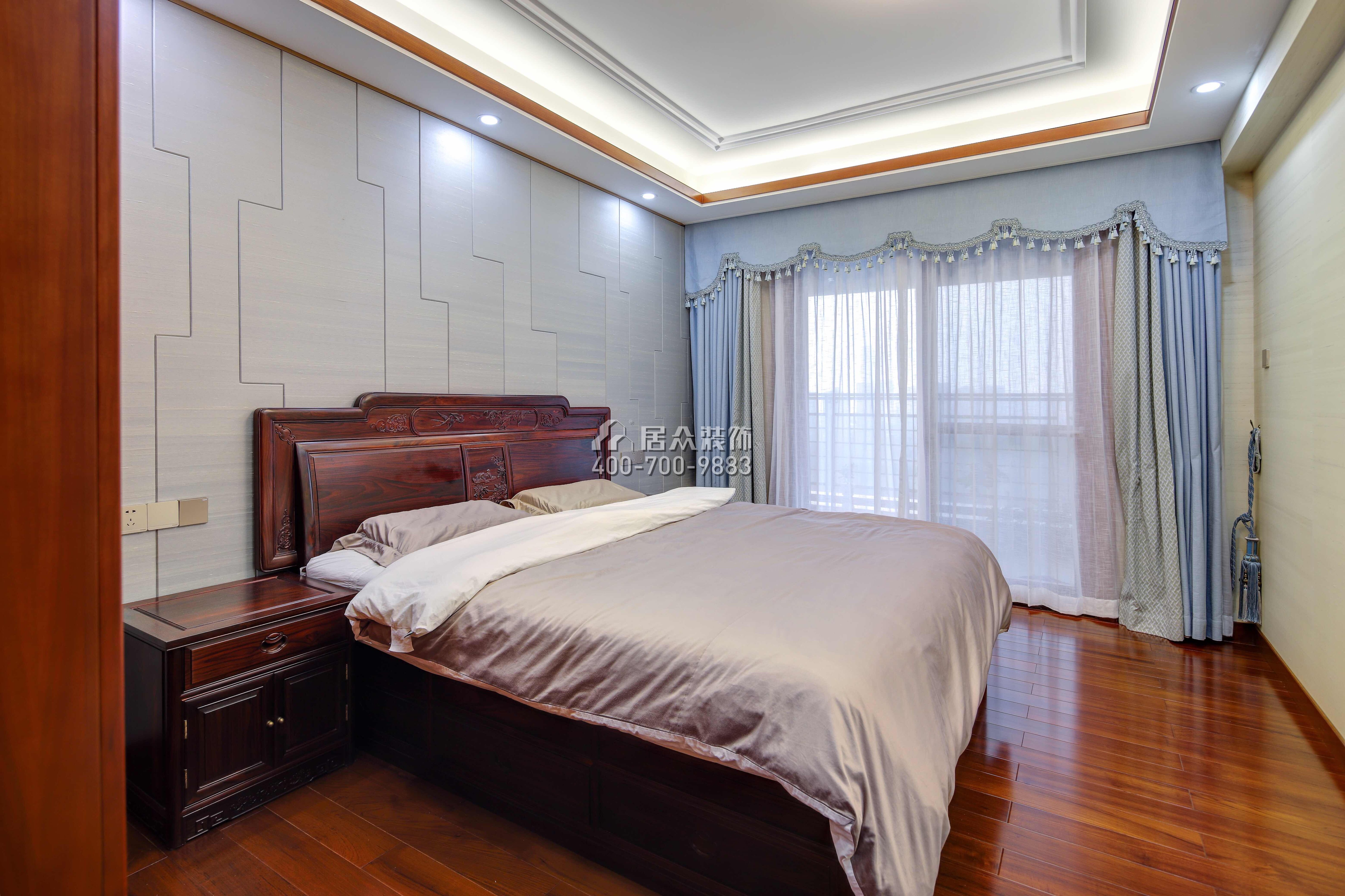纯水岸九期260平方米中式风格平层户型卧室装修效果图