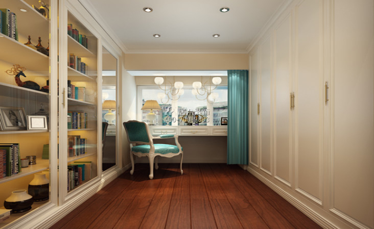 星汇名庭184平方米欧式风格平层户型书房装修效果图
