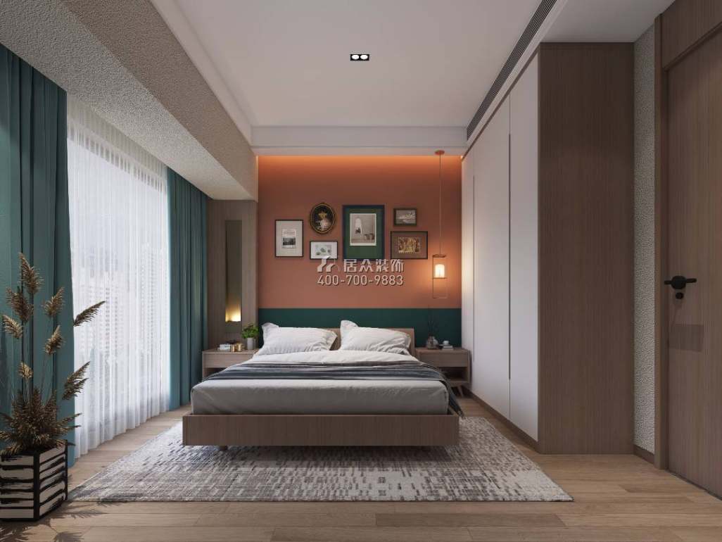 中信紅樹灣170平方米混搭風格平層戶型臥室裝修效果圖