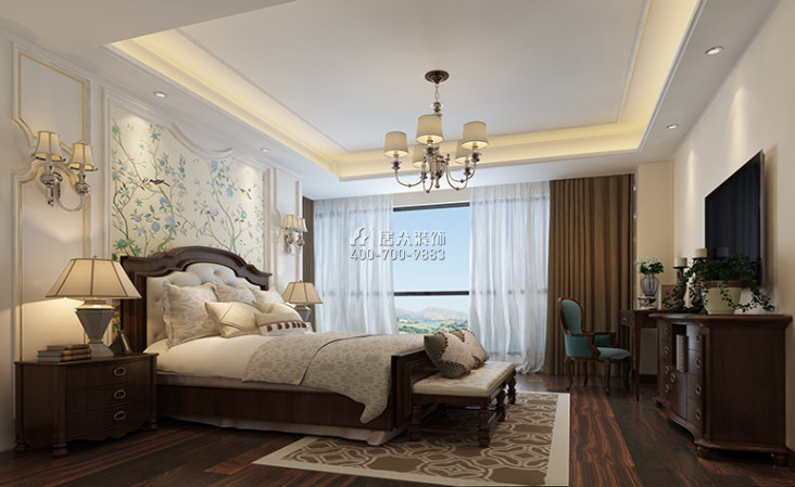 水木丹華165平方米中式風格平層戶型臥室裝修效果圖