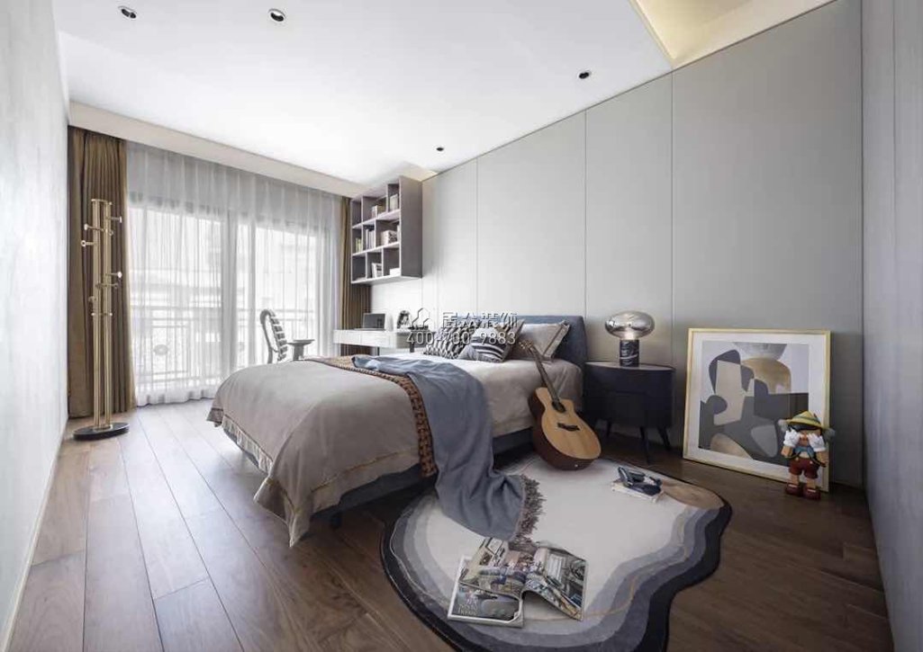 大南山紫园600平方米现代简约风格别墅户型卧室装修效果图