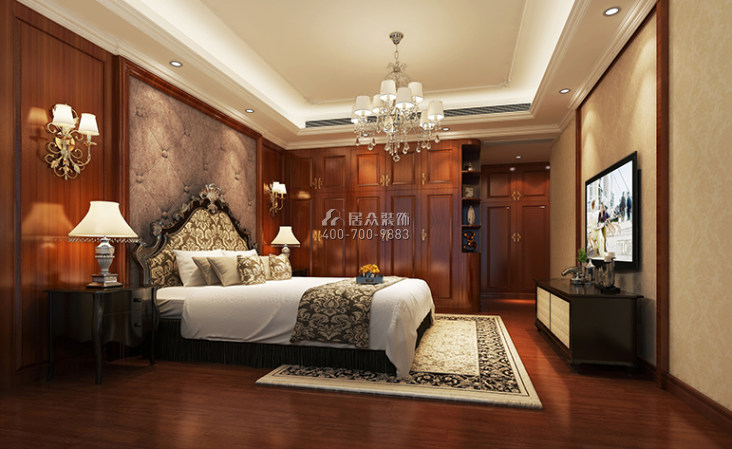 东方新地苑210平方米欧式风格平层户型卧室装修效果图