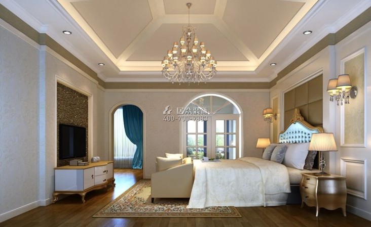 世茂君望墅270平方米欧式风格别墅户型卧室装修效果图
