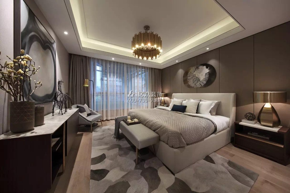 德景园150平方米混搭风格平层户型卧室（中国）科技有限公司官网效果图