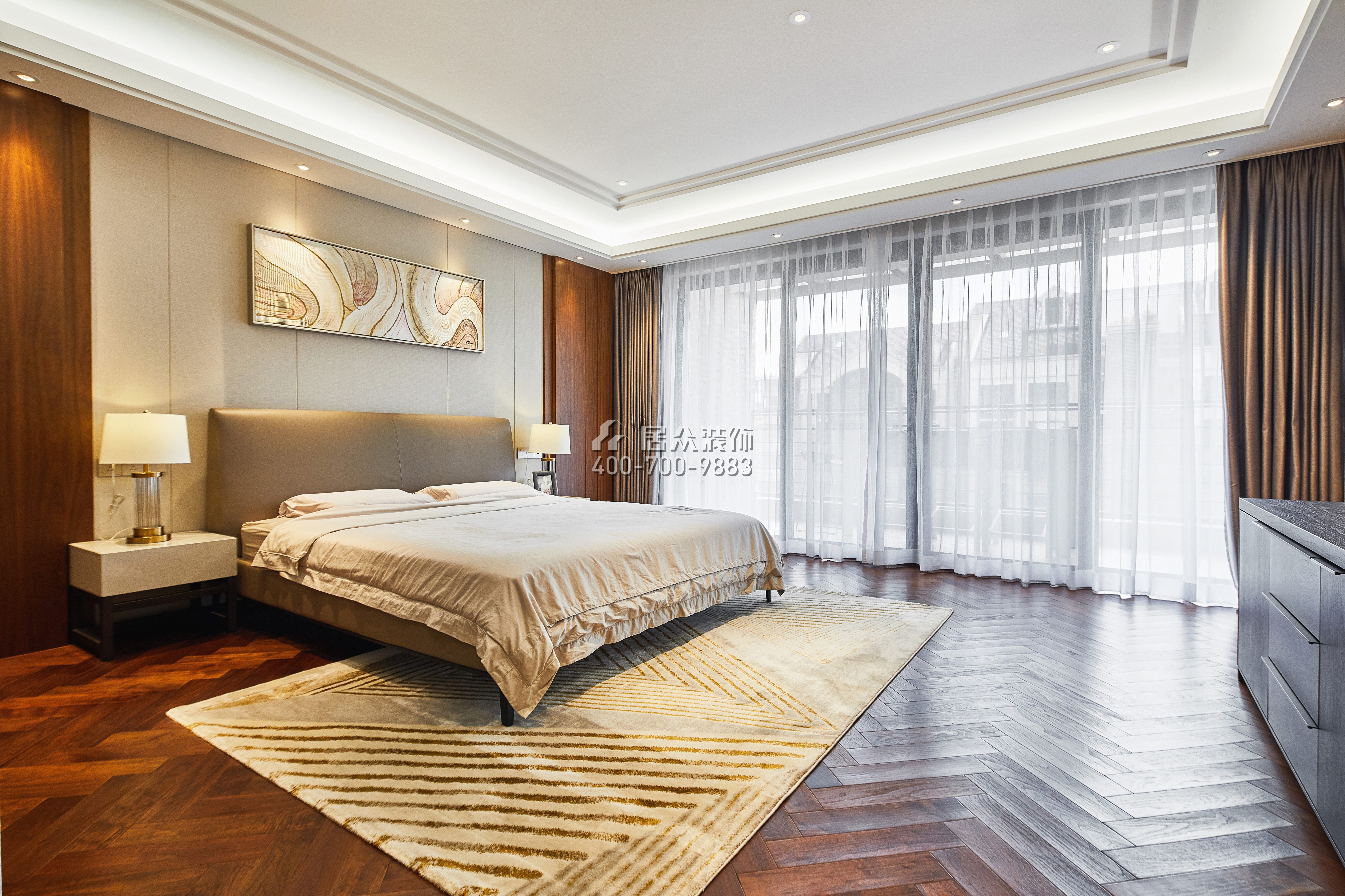 纯水岸289平方米现代简约风格平层户型卧室装修效果图