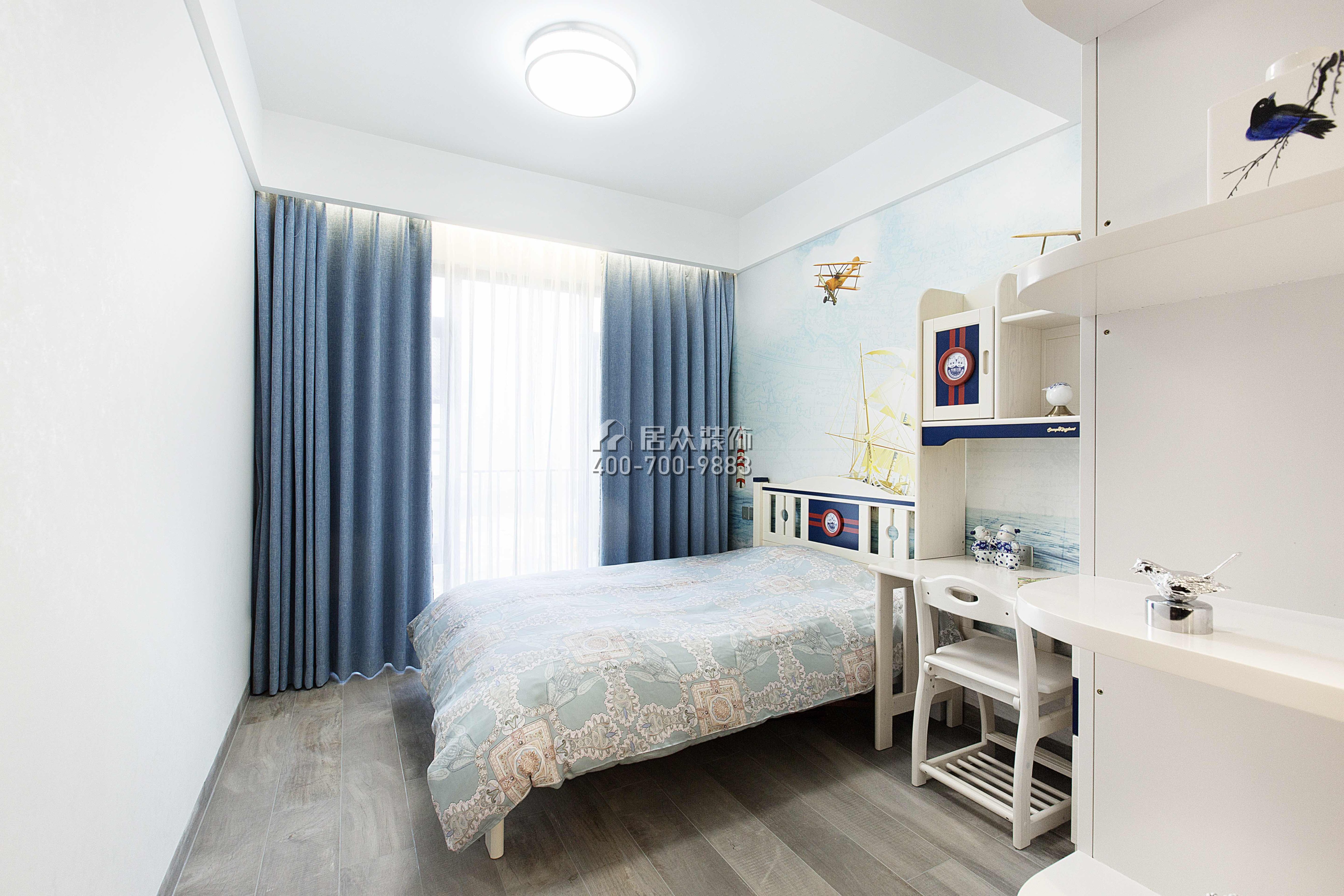 承翰陶柏莉140平方米中式风格平层户型卧室装修效果图