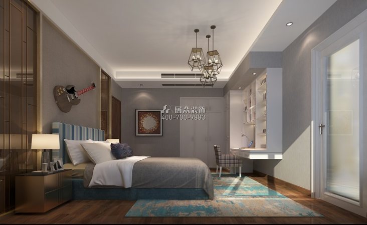 敏捷畔海御峰265平方米新古典风格平层户型卧室装修效果图