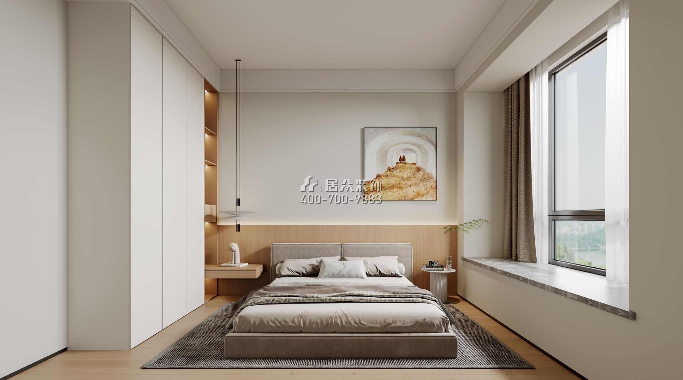 保利国际广场180平方米其他风格平层户型卧室装修效果图