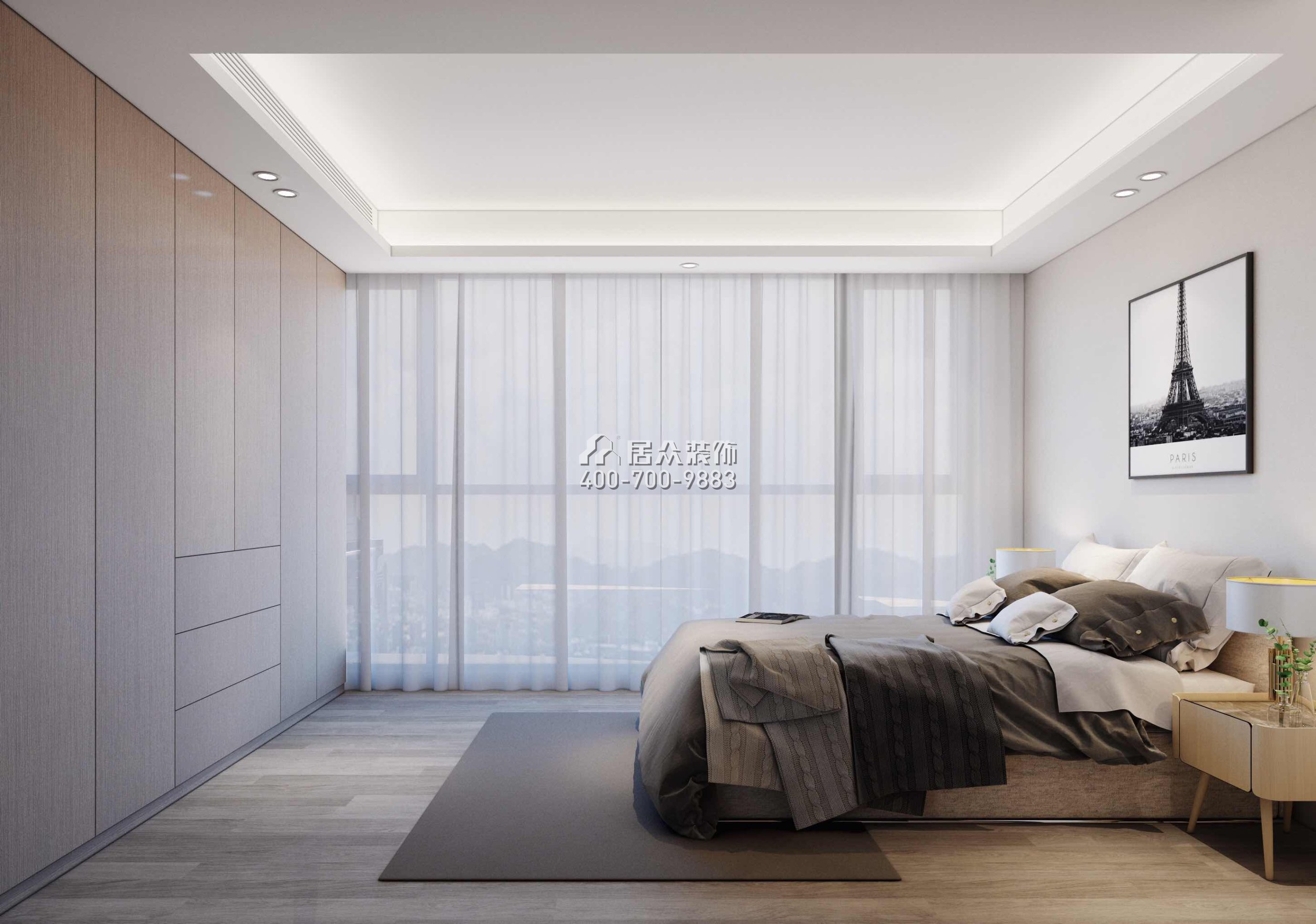 壹方中心180平方米現代簡約風格平層戶型臥室裝修效果圖