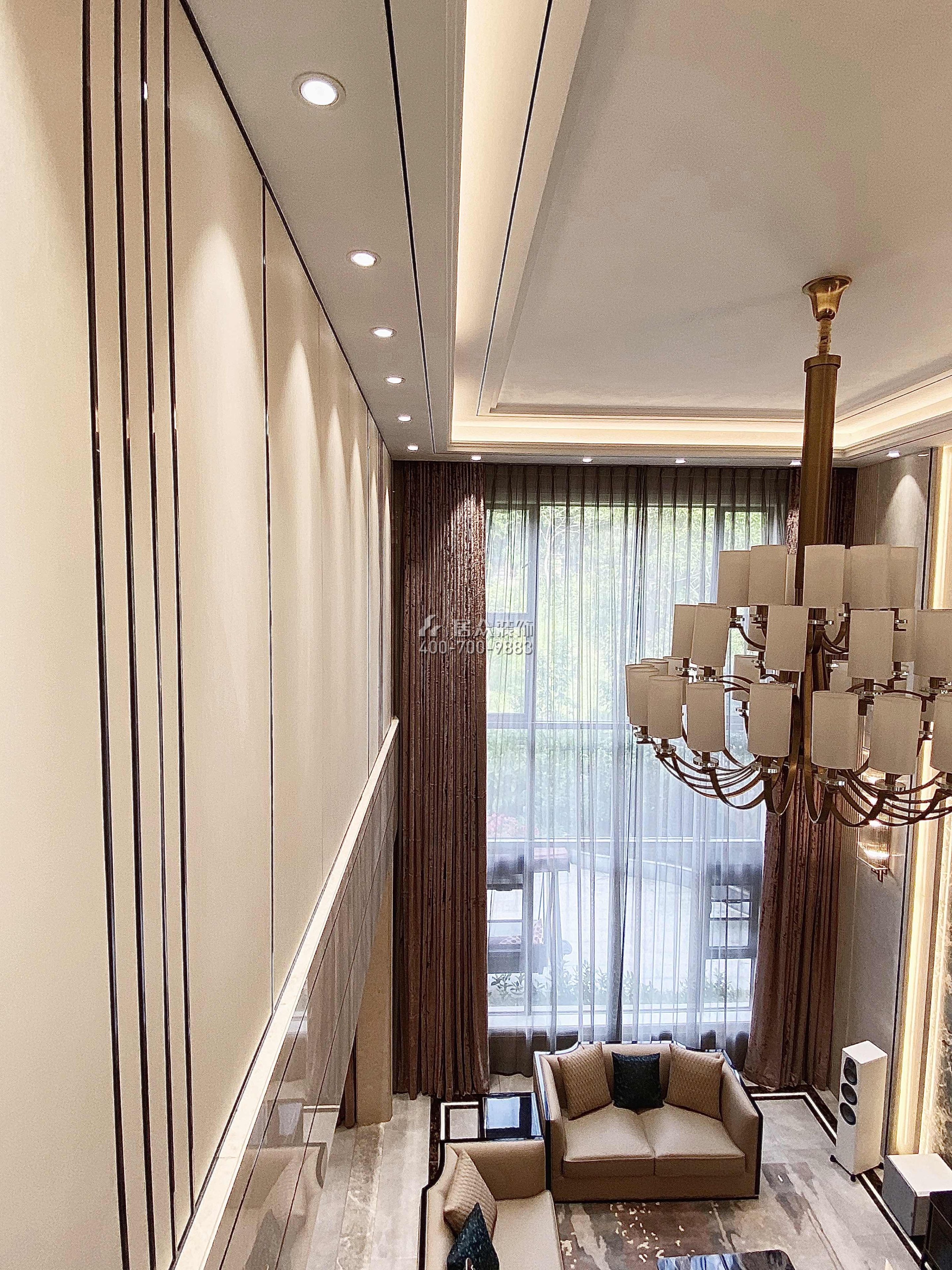 海逸豪庭御峰321平方米现代简约风格别墅户型客厅装修效果图