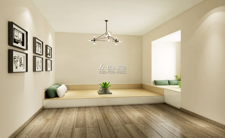 保利天汇95平方米现代简约风格平层户型卧室装修效果图
