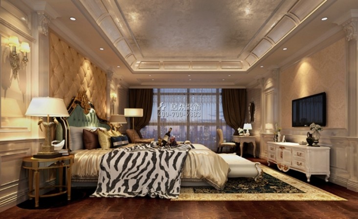 城市山谷硅谷别墅500平方米欧式风格3户型卧室装修效果图