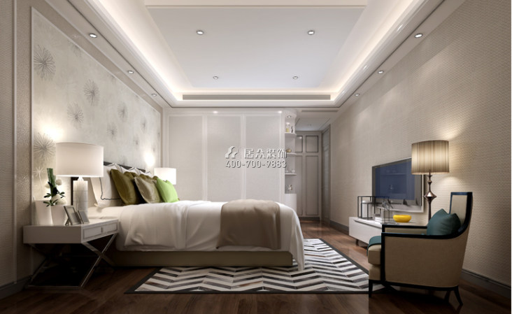 方直君御268平方米现代简约风格复式户型卧室装修效果图