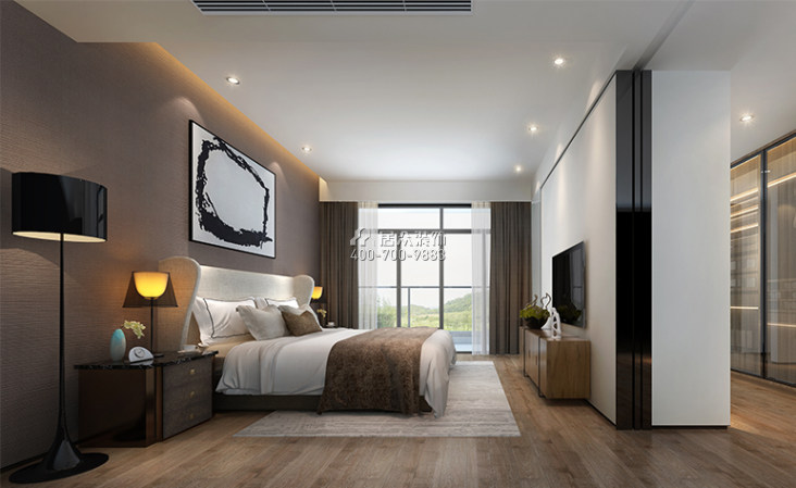 萬科云城一期235平方米現代簡約風格平層戶型臥室裝修效果圖