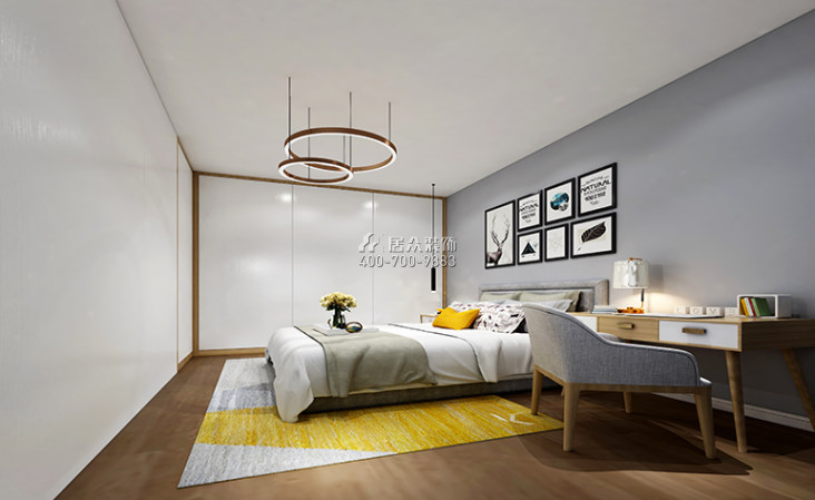 碧桐海苑60平方米現代簡約風格平層戶型臥室裝修效果圖