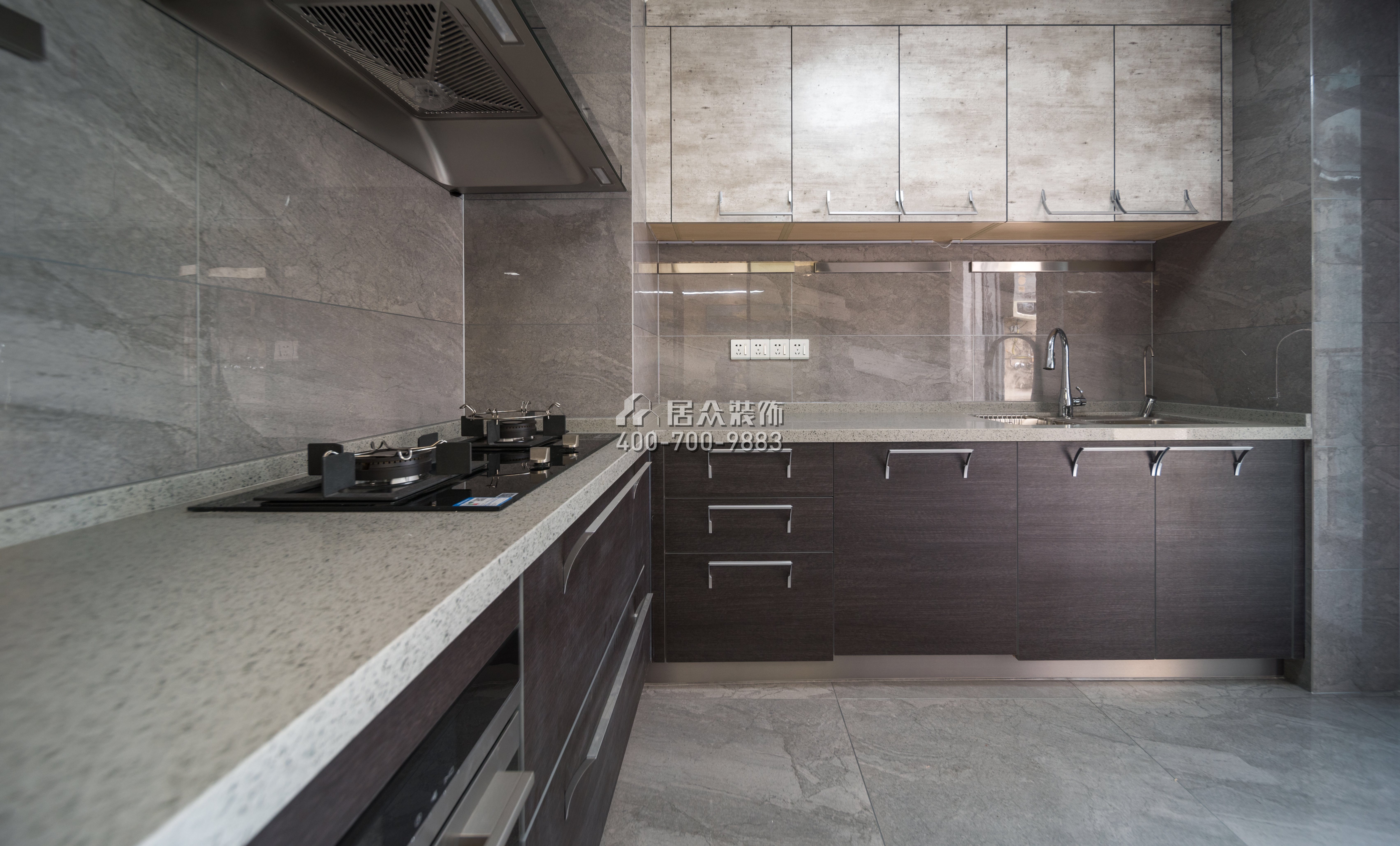 三湘海尚花园一期178平方米现代简约风格平层户型厨房装修效果图