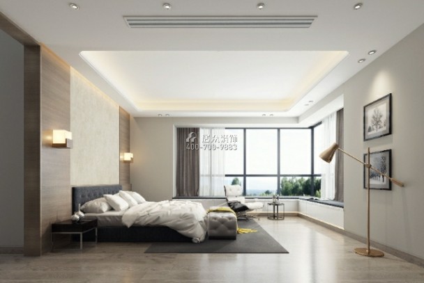 美的君蘭江山420平方米現代簡約風格平層戶型臥室裝修效果圖