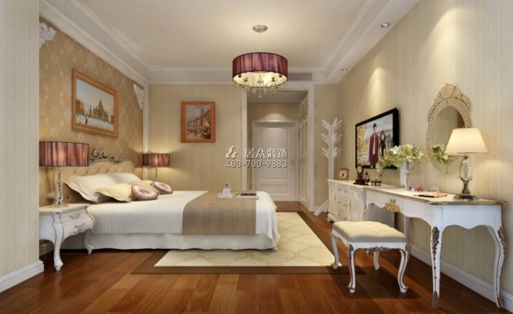 紫金家园180平方米欧式风格复式户型卧室装修效果图