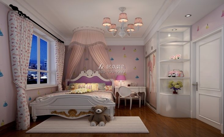 连州碧桂园165平方米欧式风格平层户型卧室装修效果图