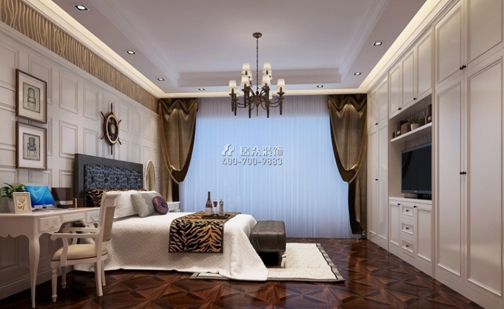 九夏云水360平方米欧式风格别墅户型卧室装修效果图