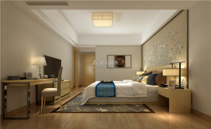 龍湖九墅150平方米現代簡約風格平層戶型臥室裝修效果圖