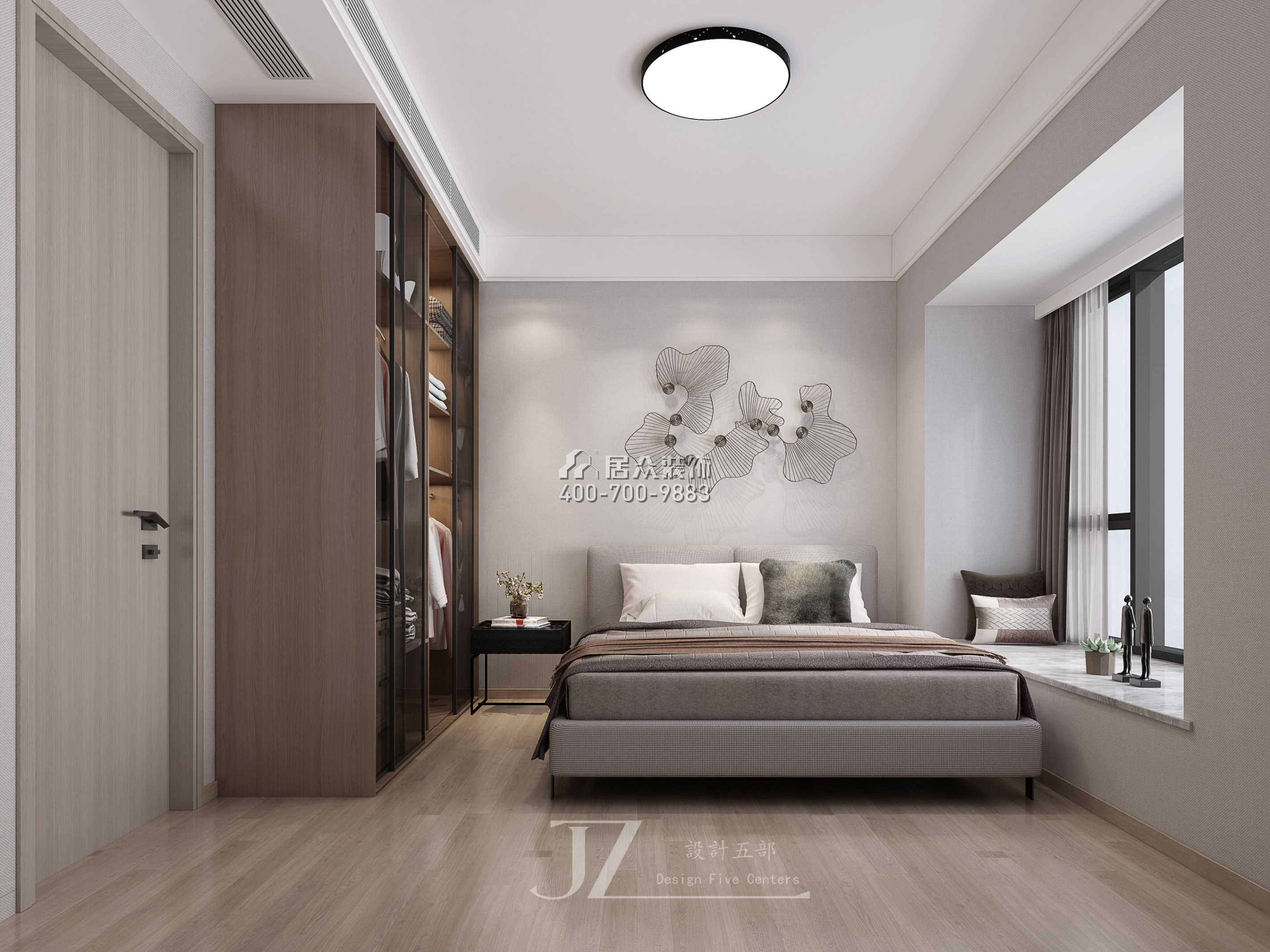 绿景红树湾壹号202平方米现代简约风格平层户型卧室装修效果图