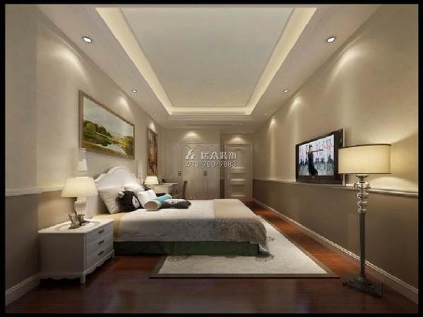 碧桂园凤凰城300平方米欧式风格别墅户型卧室装修效果图