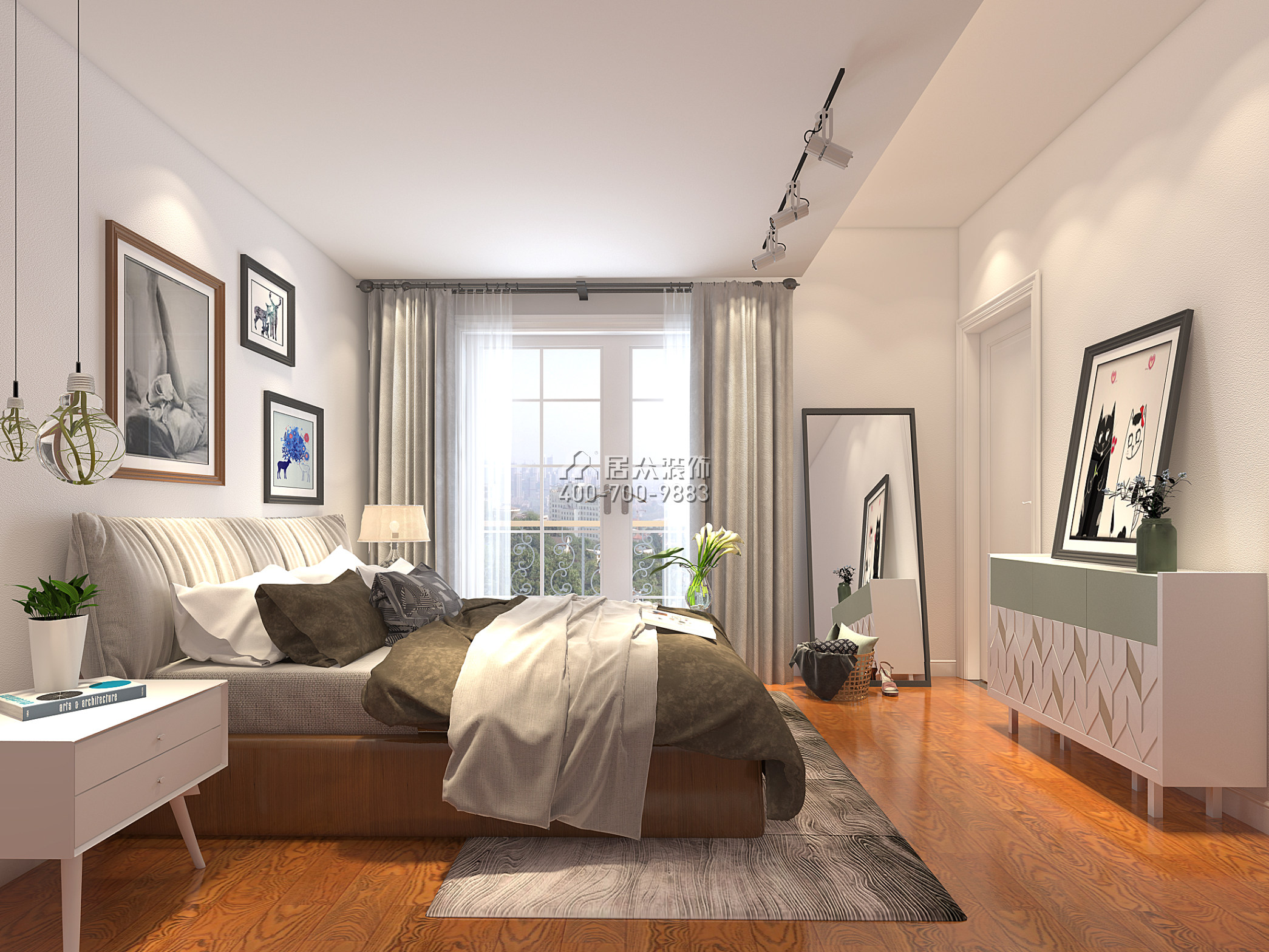 慶隆高爾夫鉆石島360平方米歐式風格別墅戶型臥室裝修效果圖