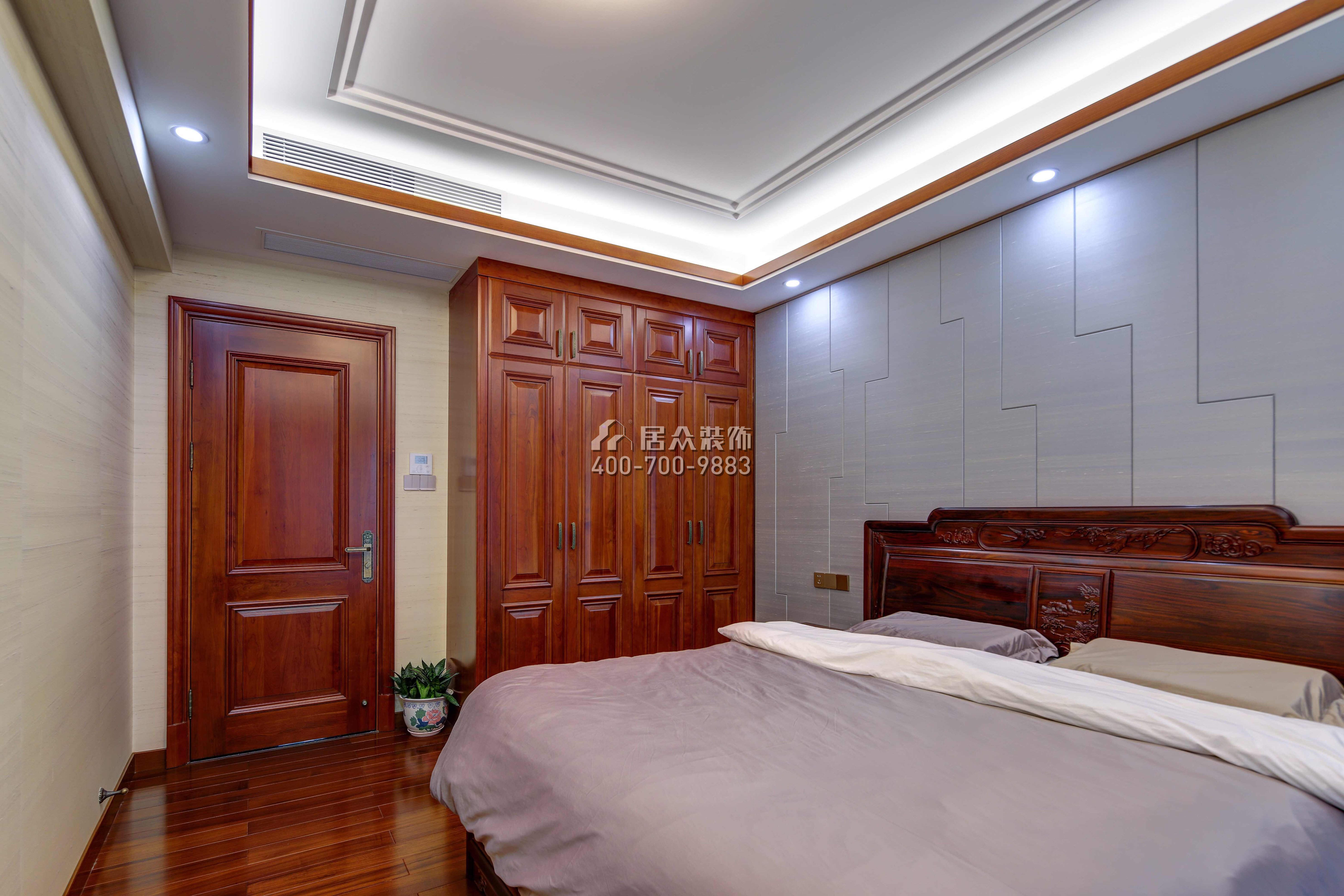 纯水岸九期260平方米中式风格平层户型卧室装修效果图