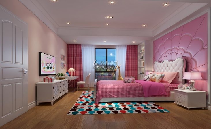 连州碧桂园170平方米欧式风格别墅户型卧室装修效果图