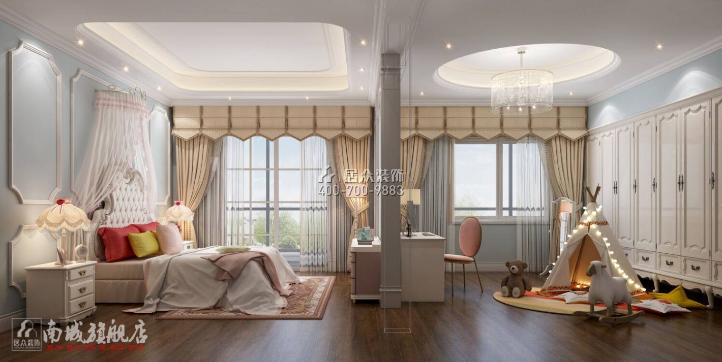 星语林·汀湘十里500平方米中式风格别墅户型卧室装修效果图
