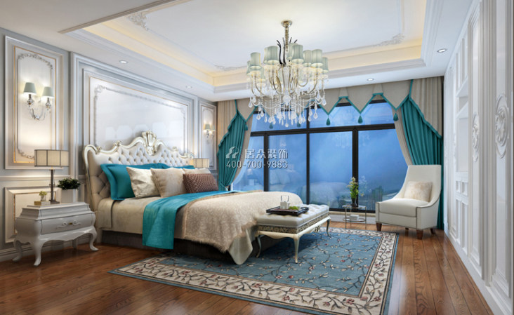 红树别院280平方米欧式风格复式户型卧室装修效果图