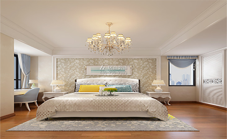 凯景中央首座183平方米欧式风格平层户型卧室装修效果图