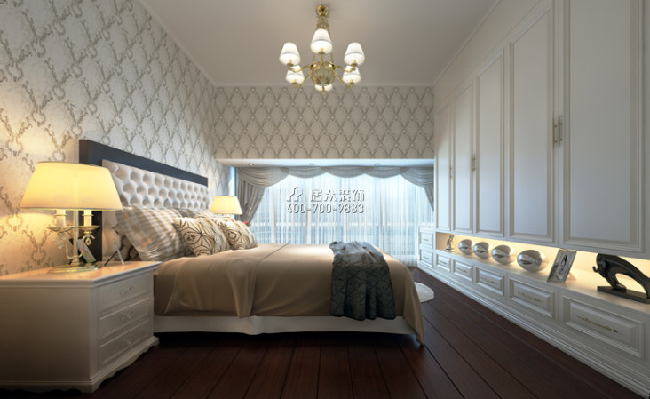锦绣海湾城100平方米欧式风格平层户型卧室装修效果图