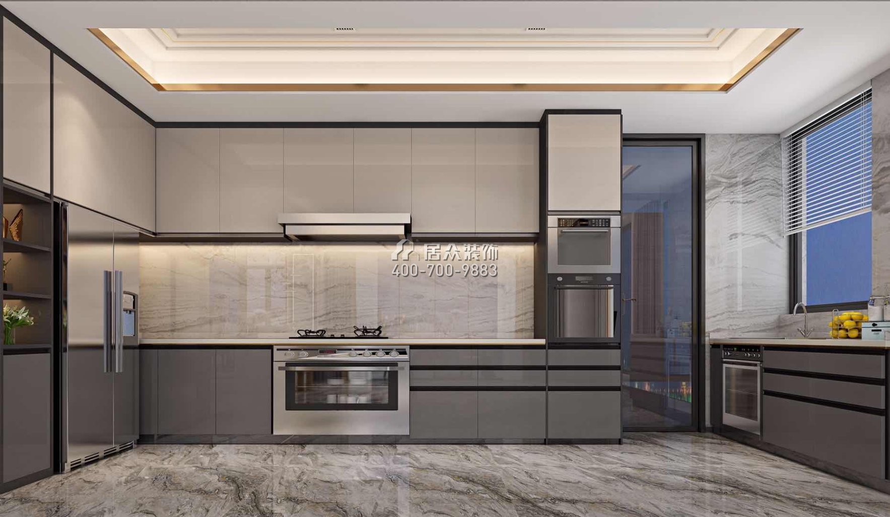 壹方中心488平方米其他风格平层户型厨房装修效果图