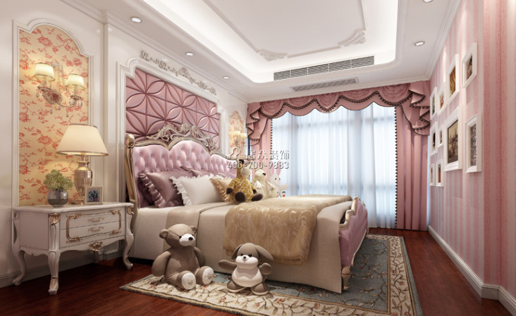 天湖城天源140平方米欧式风格平层户型卧室装修效果图
