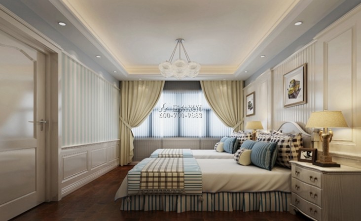 连州碧桂园400平方米欧式风格别墅户型卧室装修效果图
