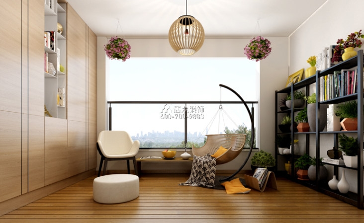美的君兰江山168平方米现代简约风格平层户型娱乐室装修效果图