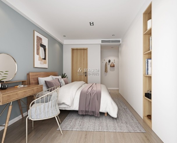 第五大道二期125平方米现代简约风格平层户型卧室装修效果图