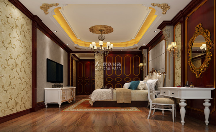 大康福盈门159平方米欧式风格平层户型卧室装修效果图