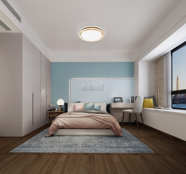 御龙山180平方米现代简约风格平层户型卧室装修效果图