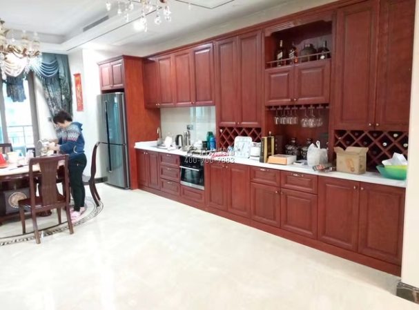 雅居乐剑桥郡254平方米中式风格平层户型厨房装修效果图