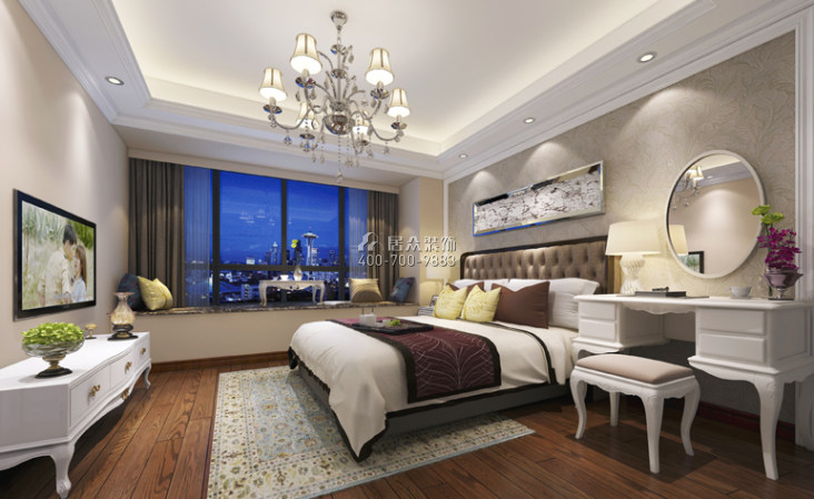 93平方米欧式风格平层户型卧室装修效果图
