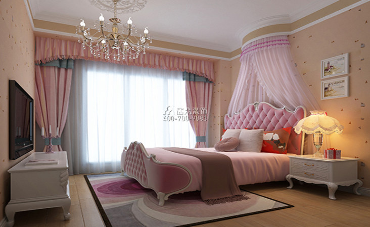 紅樹別院350平方米歐式風格復式戶型臥室裝修效果圖