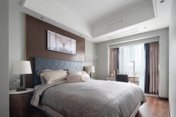 北辰定江洋200平方米现代简约风格平层户型卧室装修效果图