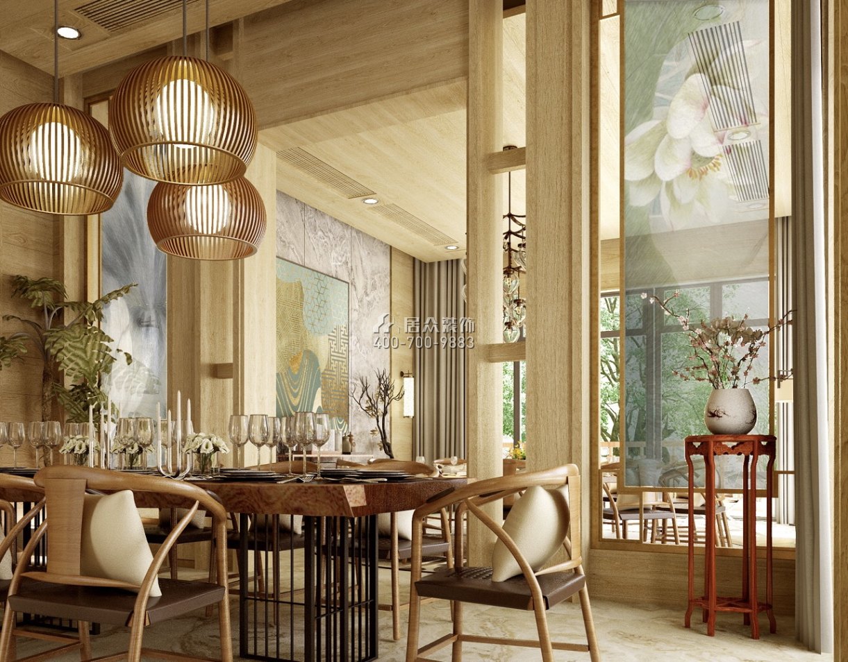 碧桂园2000平方米其他风格别墅户型餐厅装修效果图