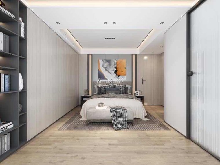 華潤城潤府156平方米現代簡約風格平層戶型臥室裝修效果圖