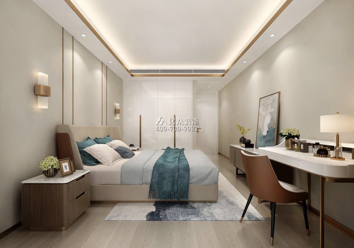 三湘海尚143平方米欧式风格平层户型卧室装修效果图