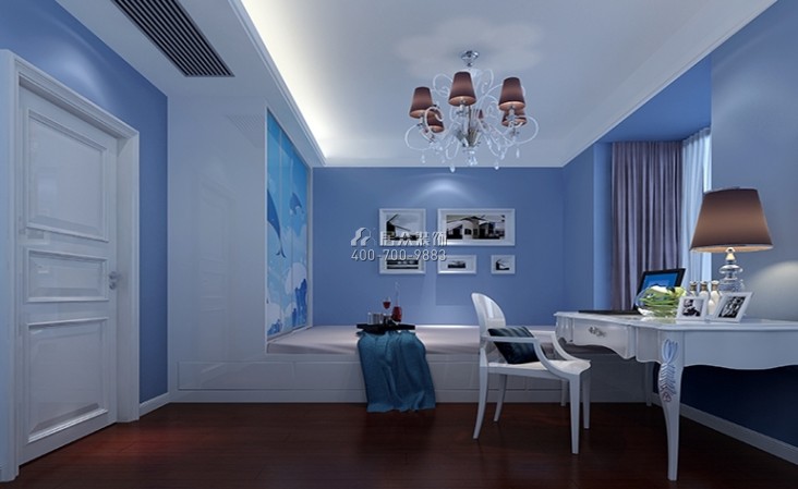 海悦府180平方米现代简约风格平层户型卧室装修效果图