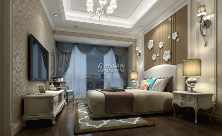 鳳凰棲330平方米新古典風格復式戶型臥室裝修效果圖